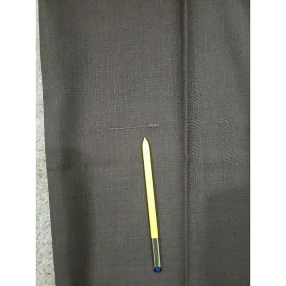 Eddie Domani ~Men's 34/30~ Brown Wool Blend Straight Leg Dress Pants NWT. - Picture 12 of 12